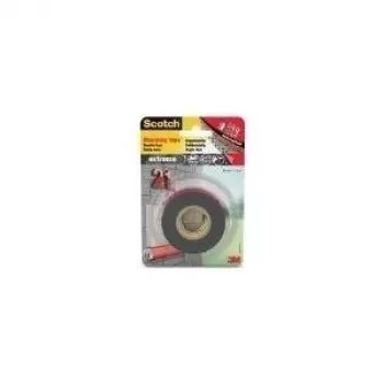 3M Scotch Nastro biadesivo per montaggio, 19 mm x 1,5 m, extra forte, grigio, tiene 6 kg per 30 cm 40021915