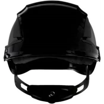 3M SecureFit X5512V-CE-4 casco di sicurezza ventilato con indicatore UV, nero, EN 397