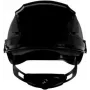 3M SecureFit X5512V-CE-4 casco di sicurezza ventilato con indicatore UV, nero, EN 397