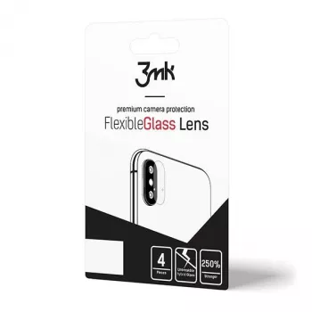 3MK Apple iPhone X/XS FlexibleGlass vetro per obiettivo fotocamera (4 PSC)