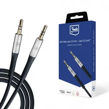 3MK cavo AUX jack 3,5 mm - jack 3,5 mm, 1 m, nero