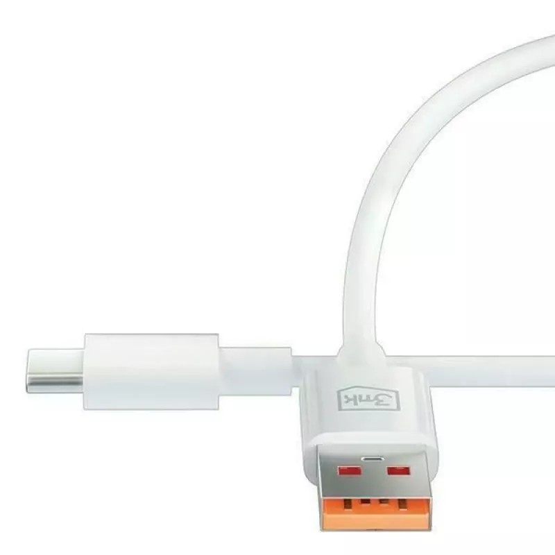 3MK Hyper cavo USB-A a USB-C 5A 60W 1,2m bianco