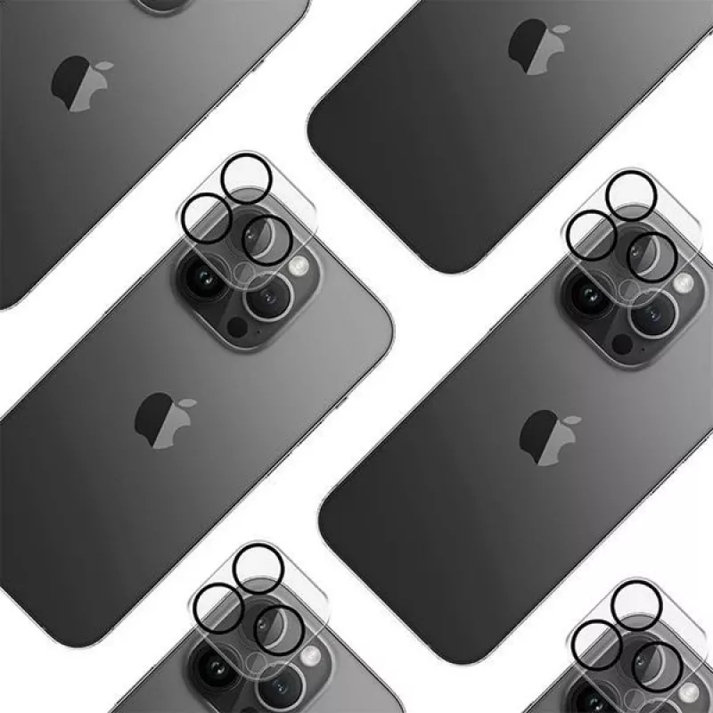 3MK Lens Pro Protezione completa per lenti della fotocamera in vetro temperato per iPhone 14 Pro / 14 Pro Max con cornice in alluminio e dima di montaggio (1 pezzo, nero)