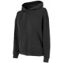 4F Felpa da donna con scollo rotondo Deep Black H4Z22 BLD041 20S M