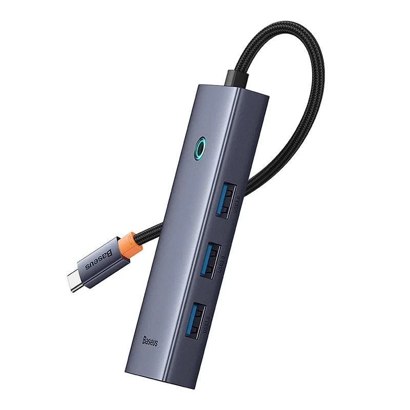 Hub 5-in-1 Baseus UltraJoy Series USB-C a HDMI 4K@30Hz + 3x USB 3.0 + 1x PD (Grigio)