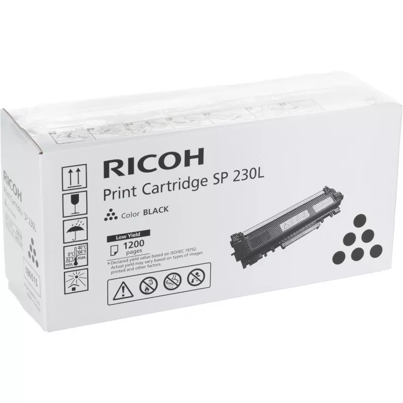 Ricoh 408295 SP 230L cartuccia di toner, 1200 pagine, nera