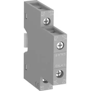 ABB CAL4-11 blocco contatti ausiliari 1NO+1NC montaggio frontale morsetti a vite (1SBN010120R1011)