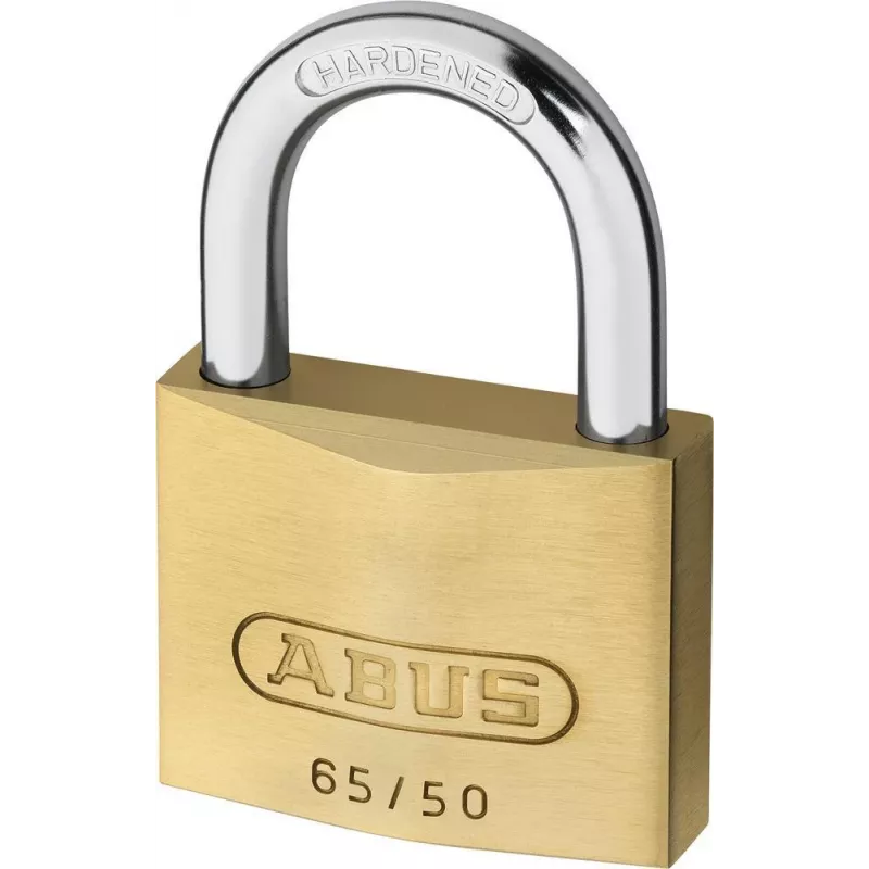 ABUS 65/50 KD Lucchetto – corpo massiccio in ottone, archetto in acciaio temprato, a chiave unica