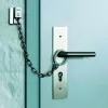 ABUS ABTS21540 catena di sicurezza per porta con anello di sicurezza, acciaio nichelato, 215 mm