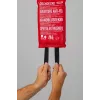 ABUS LD1118 Coperta antincendio 100 x 100 cm fibra di vetro rossa DIN EN 1869:2001 86672