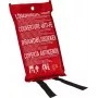 ABUS LD1118 Coperta antincendio 100 x 100 cm fibra di vetro rossa DIN EN 1869:2001 86672