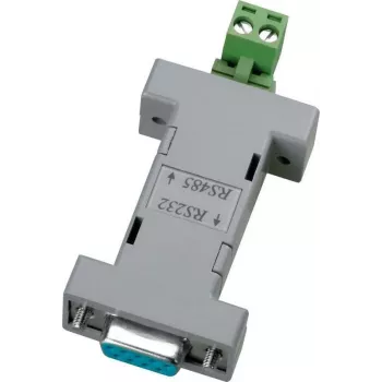 ABUS TV8469 Convertitore di interfaccia da RS232 a RS485, DB9, alimentato dal bus, 115,2 kbps, 1200 m, nero
