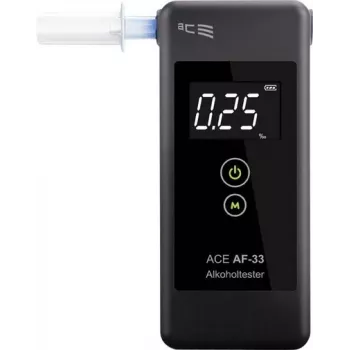 ACE OF SWEDEN AF-33 etilometro digitale grigio scuro, 0,00–5,00 ‰, display LCD, sensore a semiconduttore, 2x AAA 107075