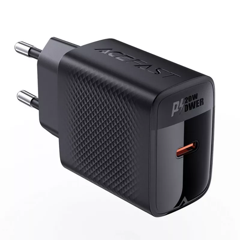 Caricabatterie da parete ACEFAST A82 GaN USB-C PD 20W - nero