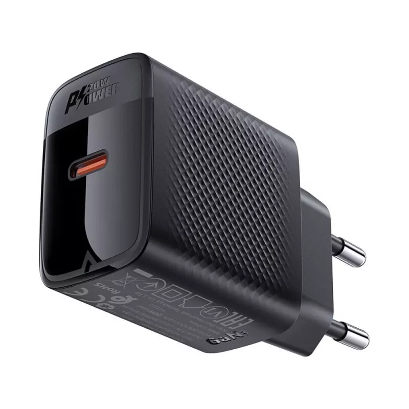 Caricabatterie da parete ACEFAST A82 GaN USB-C PD 20W - nero