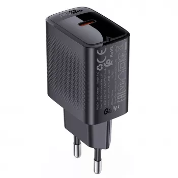 Caricabatterie da parete ACEFAST A82 GaN USB-C PD 20W - nero