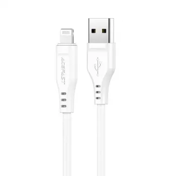 Acefast cavo Apple Lightning a USB 1,2m 2,4A MFI bianco