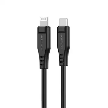 Cavo Acefast da Apple Lightning a USB-C 1,2m 30W 3A certificato MFI per ricarica rapida e sincronizzazione dati nero