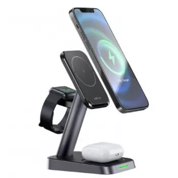 ACEFAST E3 Supporto di ricarica wireless da scrivania tre-in-uno nero