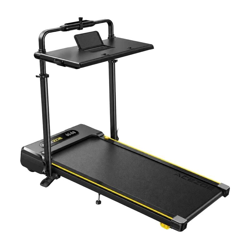 ACEZOE P20 Tapis roulant elettrico pieghevole (Nero/Giallo) – 2,5 PS, 14 km/h