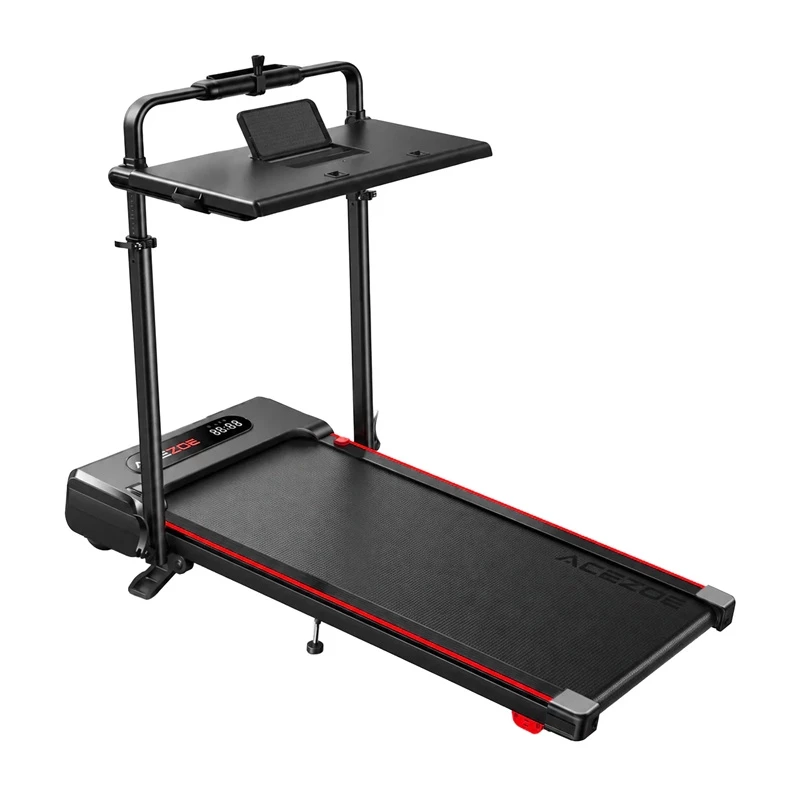 ACEZOE P20 Tapis roulant elettrico pieghevole - motore da 2,5 CV, 12 km/h, display LED, Rosso