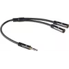 ACT AC3620 cavo splitter audio 0,15 m 3,5 mm connettore maschio a 2x connettore femmina nero