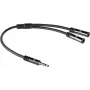 ACT AC3620 cavo splitter audio 0,15 m 3,5 mm connettore maschio a 2x connettore femmina nero