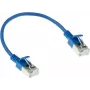 ACT Cavo patch slimline datacenter 0,15 m blu LSZH U/FTP CAT6A snagless con connettori RJ45 (DC7630)
