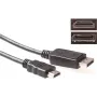 ACT Cavo di conversione DisplayPort a HDMI 1 m 4K@30Hz connettori placcati oro AK3988