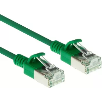 ACT Green Cavo patch slimline datacenter 0,15 m LSZH U/FTP CAT6A snagless con connettori RJ45 (DC7730)