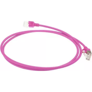 ACT rosa 3m LSZH U/FTP CAT6A cavo patch Slimline per datacenter snagless con connettori RJ45 (DC7403)