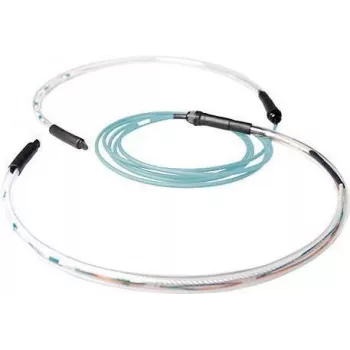 ACT RL2401 cavo patch in fibra ottica 10m 4x LC su 4x LC LSZH OM3 aqua