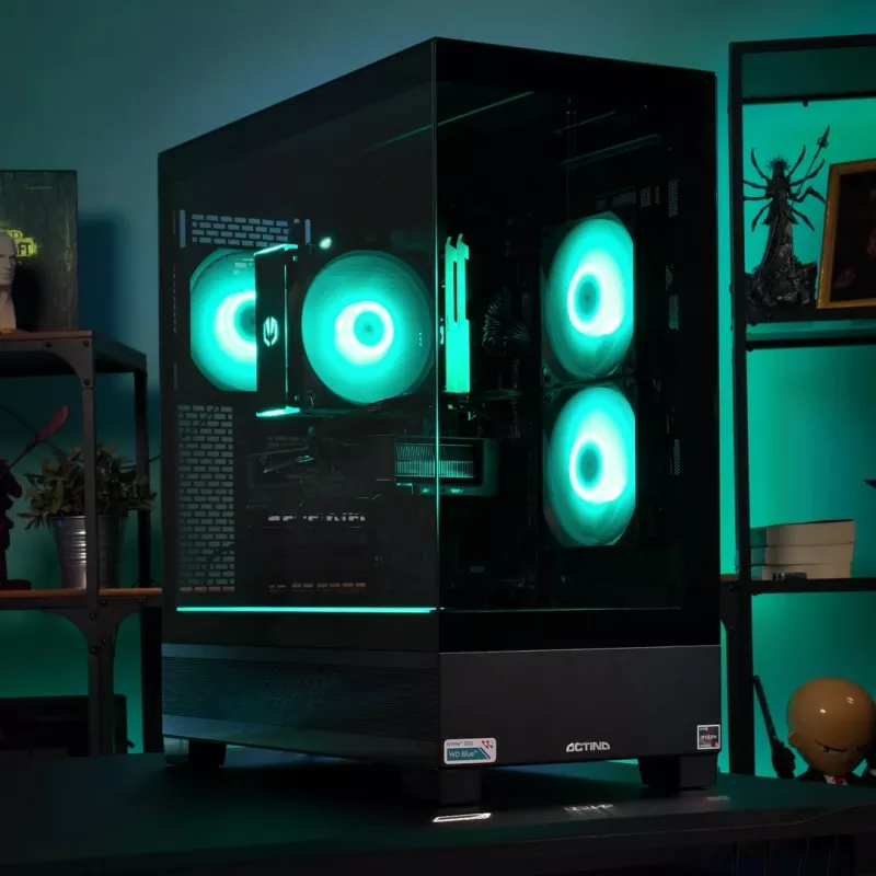 ACTINA PC AMD Ryzen 5 5600X 32 GB DDR4-SDRAM 1 TB SSD NVIDIA GeForce RTX 5060 Midi Tower nero
