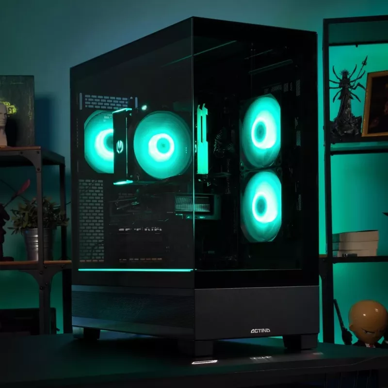 PC ACTINA AMD Ryzen 7 5700X 16 GB DDR4-SDRAM 1 TB SSD NVIDIA GeForce RTX 5070 Midi Tower nero