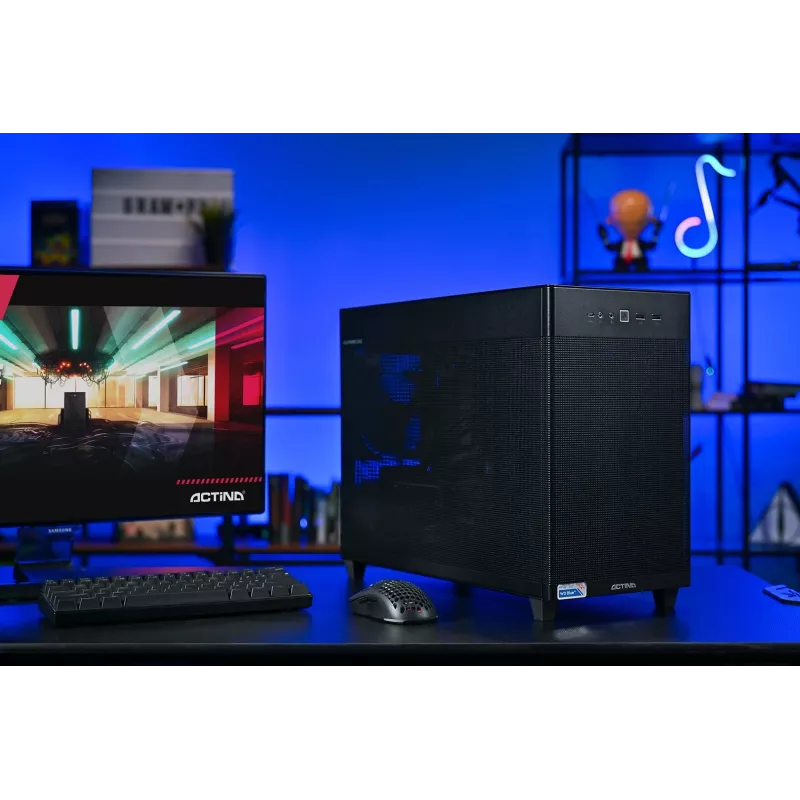 ACTINA PC AMD Ryzen 7 7800X3D 32 GB DDR5-SDRAM 1 TB SSD NVIDIA GeForce RTX 5070 Ti Mini Tower nero
