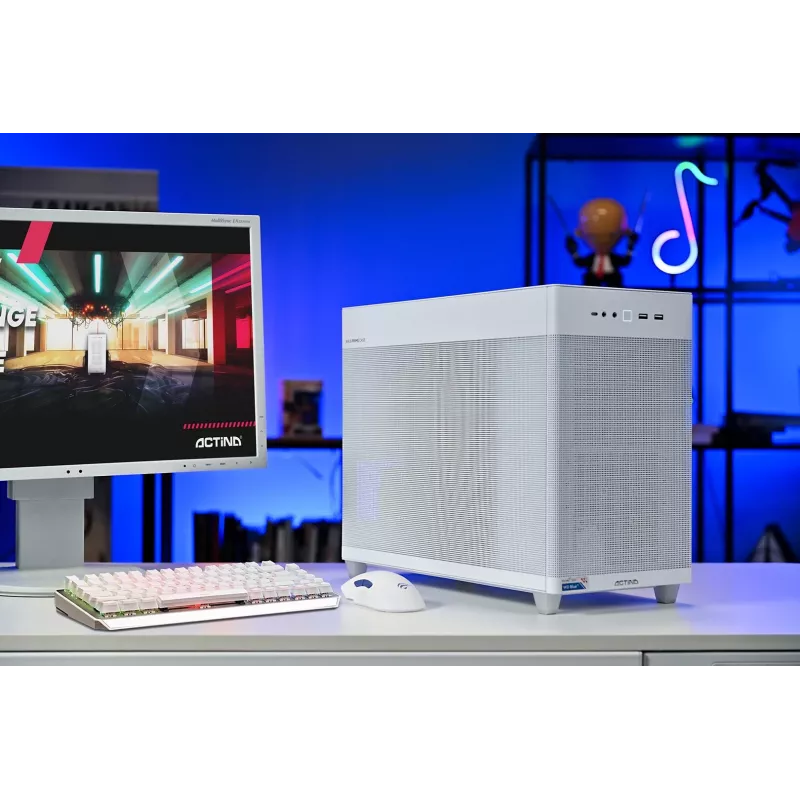 Actina PC AMD Ryzen 7 7800X3D 32 GB DDR5-SDRAM 1 TB SSD NVIDIA GeForce RTX 5070 Ti Mini Tower bianco