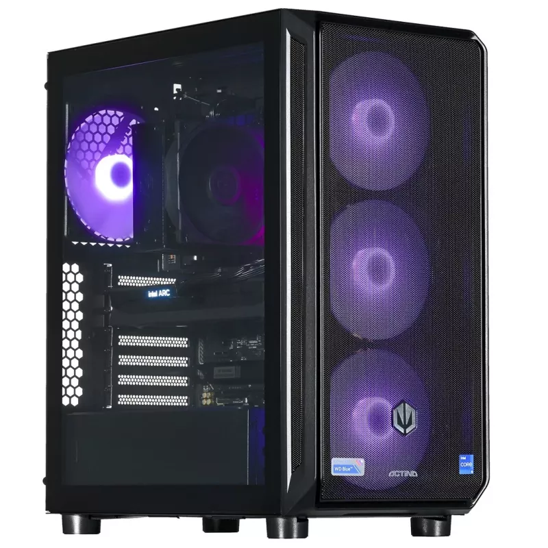 Actina PC AMD Ryzen 7 8400F 32 GB DDR5-SDRAM 1 TB SSD Intel Arc B580 Midi Tower nero