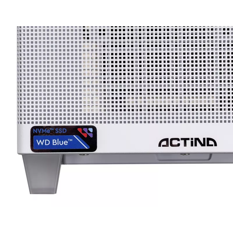 Actina PC AMD Ryzen 7 8700F 32 GB DDR5-SDRAM 1 TB SSD AMD Radeon RX 9070 XT Mini Tower bianco
