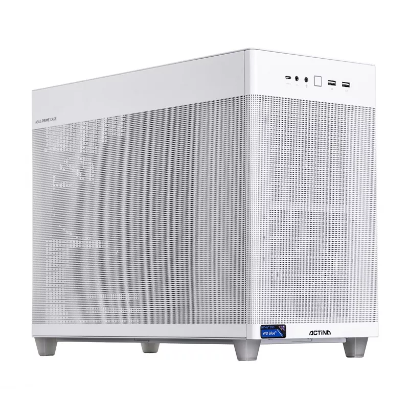 Actina PC AMD Ryzen 7 8700F 32 GB DDR5-SDRAM 1 TB SSD NVIDIA GeForce RTX 5060 Ti Mini Tower bianco