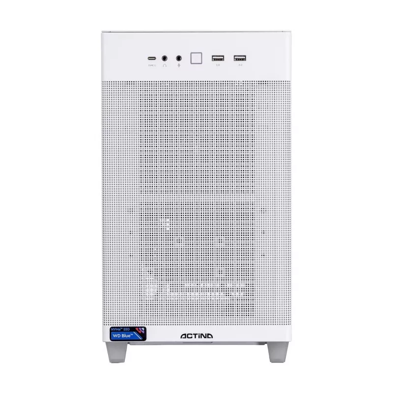 Actina PC AMD Ryzen 7 9700X 32 GB DDR5-SDRAM 1 TB SSD AMD Radeon RX 9070 XT Mini Tower bianco