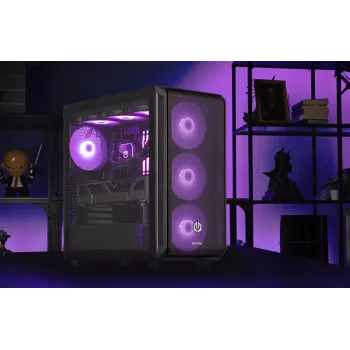 PC Actina AMD Ryzen 7 9800X3D 32 GB DDR5-SDRAM 2 TB SSD AMD Radeon RX 9070 XT Midi Tower nero