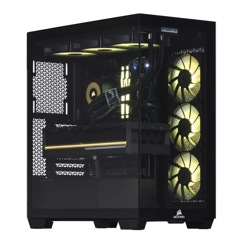 PC Actina AMD Ryzen 7 9800X3D 32 GB DDR5-SDRAM 2 TB SSD NVIDIA GeForce RTX 5080 Midi Tower nero