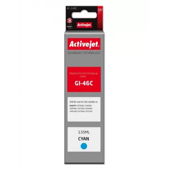 Activejet AC-G46C cartuccia d'inchiostro compatibile per Canon, ciano, 135 ml, serie Supreme, sostituto di Canon GI-46C