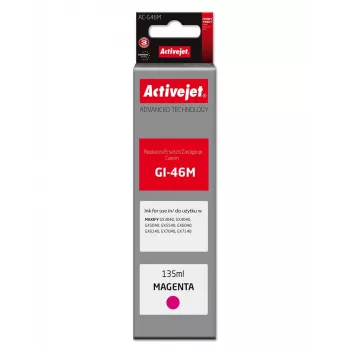 Activejet AC-G46M cartuccia d'inchiostro magenta per Canon GI-46M, 135 ml, alta resa, compatibile
