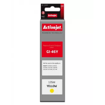 Activejet AC-G46Y Flacone di ricarica inchiostro giallo per Canon GI-46Y, 135 ml, serie Supreme