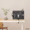 Activejet APB-002B Organizer da scrivania rotante con parete forata, nero opaco