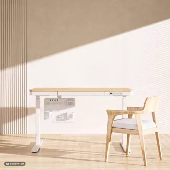 Activejet APB-002W Organizer da scrivania rotante con parete forata, grigio e bianco