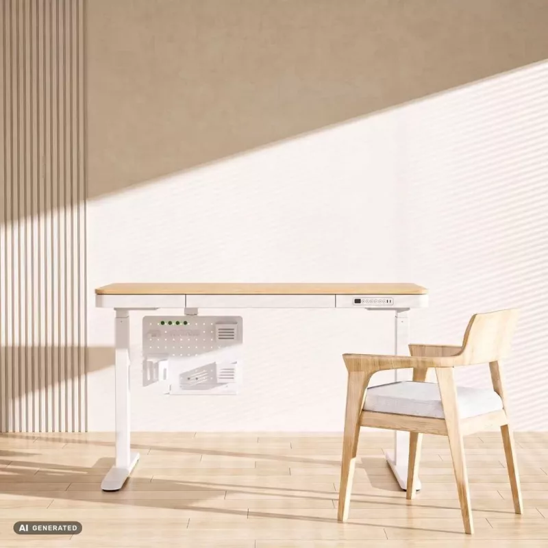 Activejet APB-002W Organizer da scrivania rotante con parete forata, grigio e bianco