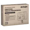 Activejet APB-006W Organizer da scrivania rotante con parete forata, grigio e bianco