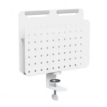 Activejet APB-006W Organizer da scrivania rotante con parete forata, grigio e bianco